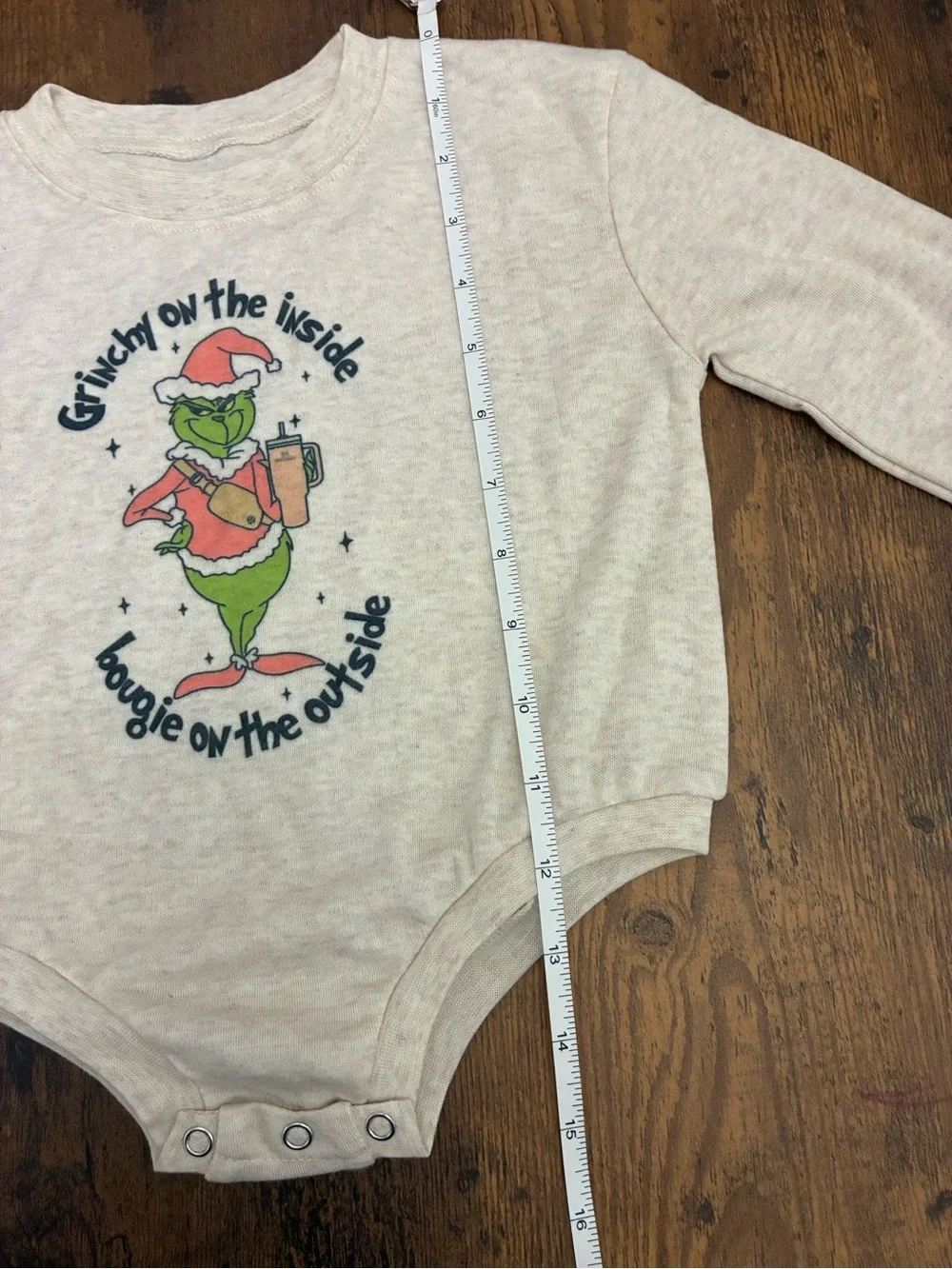 Bougie Grinch Long Sleeve Onesie